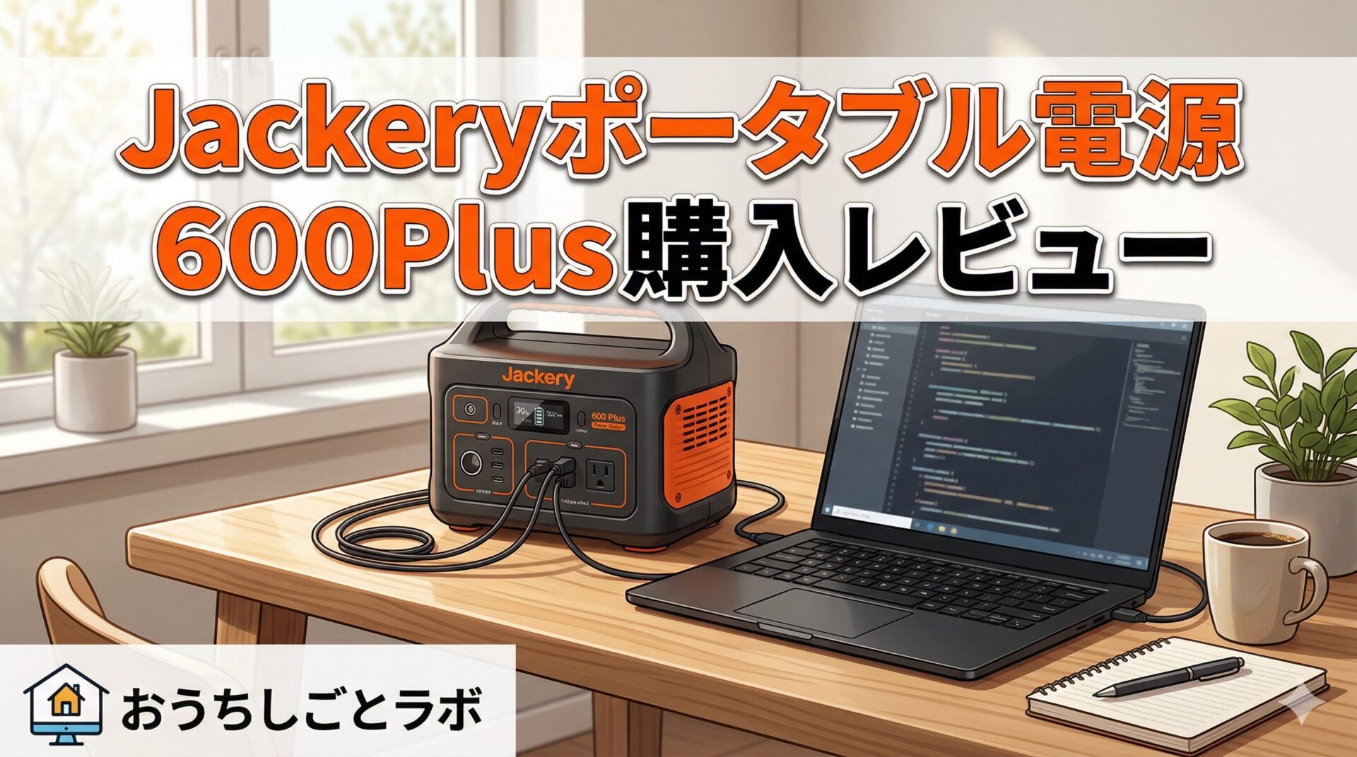 Jackeryポータブル電源600Plus購入レビュー