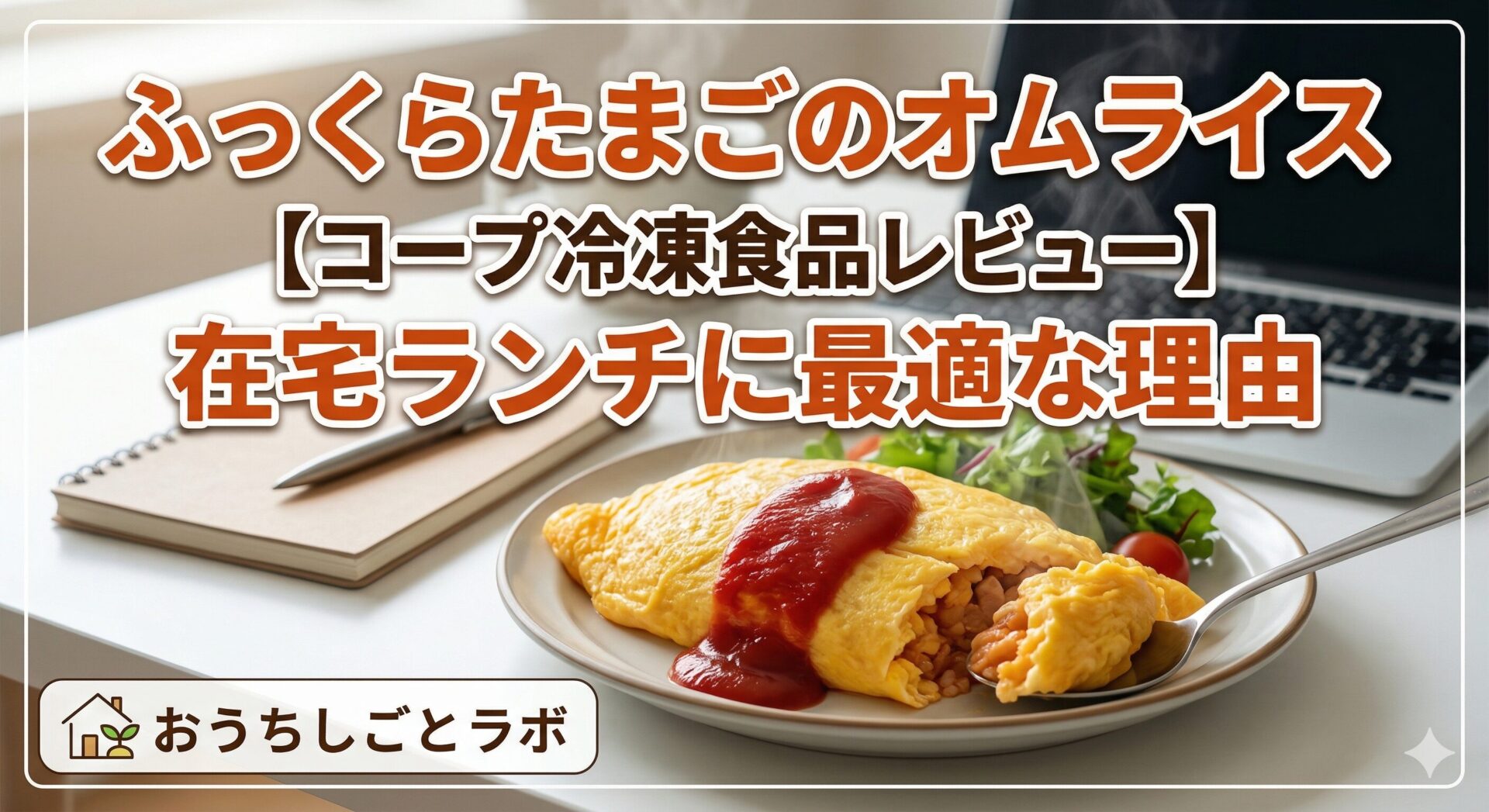 ふっくらたまごのオムライス【コープ冷凍食品レビュー】在宅ランチに最適な理由
